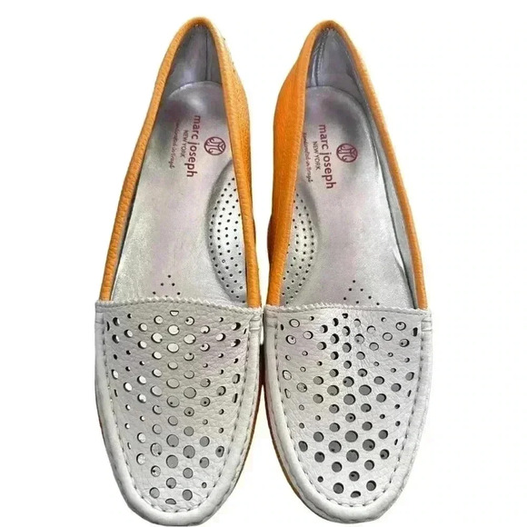 Marc Joseph New York Madison Golf in Cheddar/White Tumbled, size 9.5/EU 40.5 - Picture 2 of 6